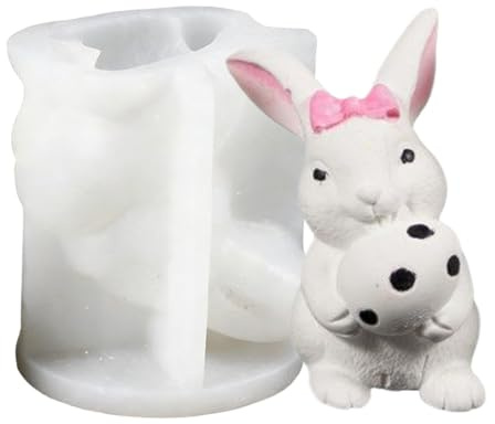 Moldes De De Pascua | Suministros Para La Elaboración De Velas De Silicona - Moldes para Yeso 3D,Para Hogar Granja De Primavera Jabón Artesanal Resina Yeso Decoración De Pastel