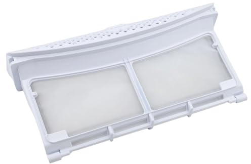 JoyousMall Filtro anti-pelucchi per asciugatrice compatibile con aeg per electrolux per zanussi 807453901/9, filtro in plastica bianca per serie T7 T8 EDH RDH, installare