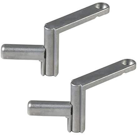 wolfcraft 2 Schnellspanner I 6176000 I Zum schnellen Fixieren von Werkstücken an allen Tischen mit 20-mm-Bohrungen - kompatibel mit MASTER-Arbeitstischen für erweitertes Spannen - Made in Europe