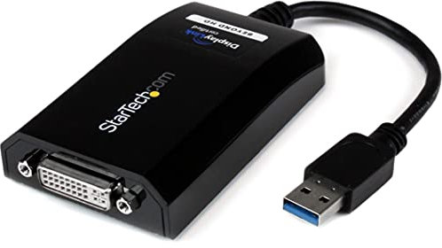 StarTech.com USB 3.0 to DVI / VGA Adapter - 2048x1152 - External Video & Graphics Card - Dual Monitor Display Adapter Cable - Supports Mac & Windows (USB32DVIPRO)