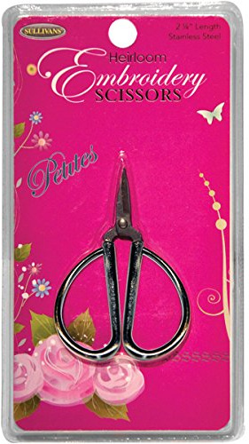Sullivans Petites Embroidery, 2.25, Silver Scissors
