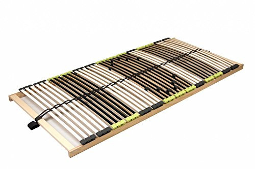 DaMi 7-Zonen Lattenrost Relax NV 70x200cm I mit 6 Härtestufen, Made in Germany, Buche & Birke, 42 Federholzeisten, Bett Lattenrahmen zur Selbstmontage, Bettrost extrem hochwertig & stabil