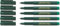 Faber-Castell Finepen 1511 Fineliner, extrafein, 0,4 mm, Grün, 5 Stück
