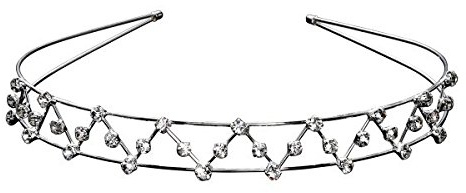 AAHB Brautschmuck Haarreifen Hair-Ring Diadem Braut Strass Kommunion