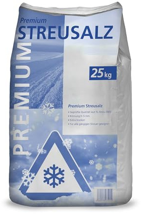 Hamann Premium Streusalz 25 kg - besseres Rieselverhalten auf, ist trockener und hat einen geringeren Staubanteil