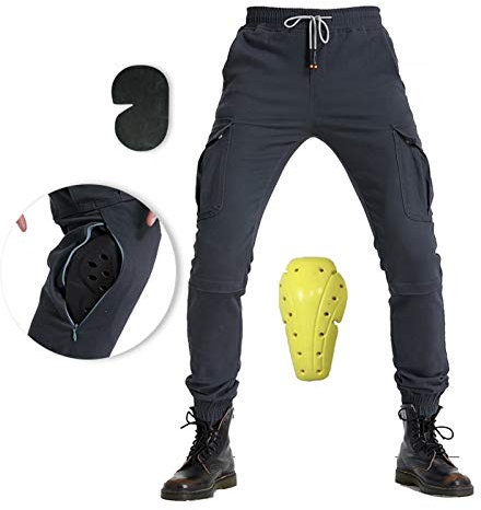YXYECEIPENO Winddichte Und Fleece Motorradhose Motorrad-Reithose Für Herren Winter Plus Samtdickes Warmes Material, Abnehmbare Schutzausrüstung Unisex, Geeignet Zum Reiten Im Freien