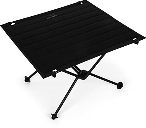 normani XXL Ultraleichter Campingtisch Faltbarer Klapptisch mit Aluminiumgestell- Stabiler Outdoortisch Reisetisch - Extrem kleines Packmaß - 1368g! Schwarz OneSize