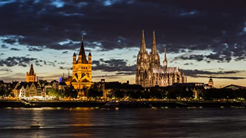 Holzpuzzle Erwachsene 1000 Teile Kölner Dom, Deutschland 75 * 50Cm