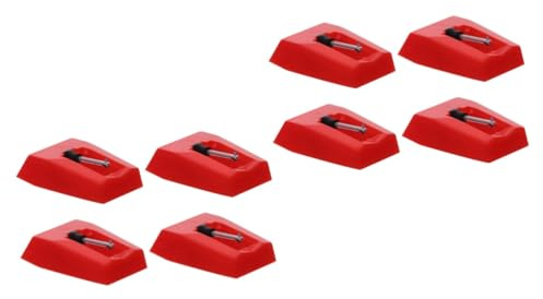 ibasenice 8pezzi Puntina Per Fonografo Sostituzione Stilo e Compatibile Con La Maggior Dei Giradischi Accessorio Per Vinile Con Eccellente Effetto Sonoro e Alta Precisione Di Tracciamento