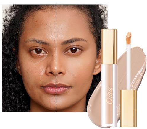 Oulac Makeup Anti Cerne, Anti-cernes Correcteur Fluide, Contenant l'acide Hyaluronique, Waterproof Vegan Anti-Cernes 3.8 ml, Teinte : Light Neutral Anti Cerne N03