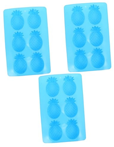 Operitacx 3stücke Silikon Seifenform Diy Pineapple Design Antihaft Backform Für Seifen Kuchen Kerzen Für Handarbeiten Spülmaschinenfest Und Mikrowellengeeignet