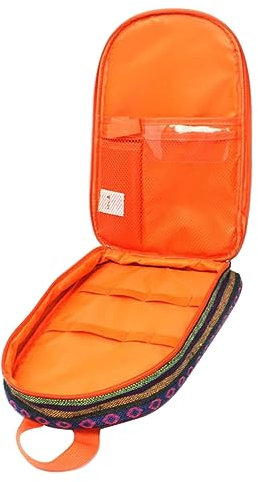 DECHOUS Portable Flatware Holder Practical Outdoor Bags Kitchen Gadgets Tools Camping Picnic Bag Vintage Pattern