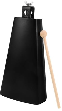 VICASKY 1satz Kleiner Metall-cowbell Mit Stick Für Anfänger Leichtes Handglocken-instrument Für Sportveranstaltungen Und Für Schlagzeug Und Musikgruppen