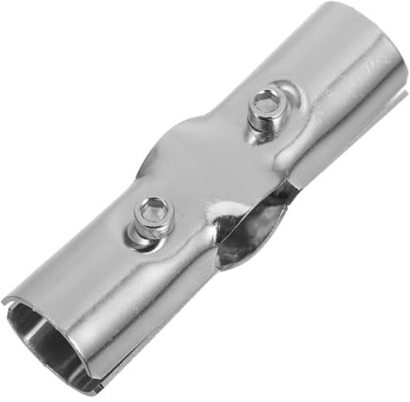 Homoyoyo 2pcs Steel Pipe Repair Clamp Stainless Steel Pipe Joint Connectors End Link Clamps Connection Collar End Rail Connectors