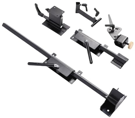 Luocute Lathe Tool Sharpening Jig with Quad Setup, Multi Grind Jig and Two Setup Blocks, Steel 4 Axes Multifunctional Grinding for 8in Grinder Woodworking Projects