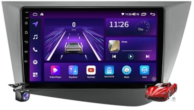 M6 plus 1,Android 15.0 Autoradio 2 Din Stereo con 4G 5G WiFi Carplay Android Auto per Seat Leon MK2 2005-2012 GPS Navi 9 Pollici Tablet Lettore MP5 Multimediale FM BT Receiver