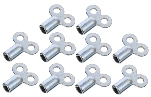 LIFKOME 10 piezas Llaves de Purga para Radiador Cuadradas Zinc Aleación Herramienta de Ventilación y Aireación para Sistemas de Calefacción Hogar