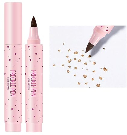Freckles Pen Makeup, Stylo Fausses Taches de Rousseur pour Femme, Stylo à Point Imperméable Maquillage Sans Effort Naturel, Anti-taches, Naturel, Doux et Durable #02