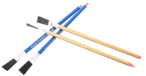 HOMOBABE Bolígrafo Desoxidante Rápido 4 Piezas (2 Azules 2 Dorados) Cepillos para Limpieza y Reparación de Placas de Circuito, Limpieza de Óxido y Eliminación de Corrosión