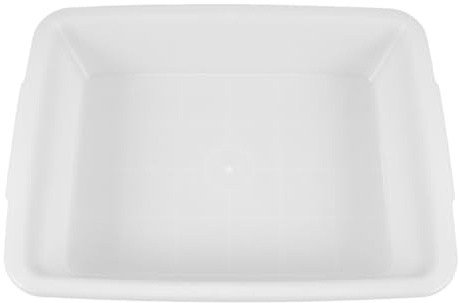 SHINEOFI Portable White Plastic Pigeon Bath Tray for Indoor Bird Bathing Easy to Clean Removable Bird Bath with Smooth Basin for Pigeons and Finches