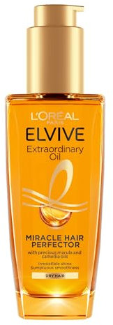 L'Oréal Paris Elvive Extraordinary Oil Miracle Hair Serum, Intense Nourishment, Up to 6x more Shine, up to 230° heat protection, suitable for all hair types, 100ml