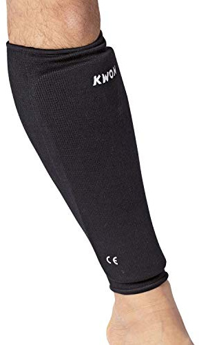 Kwon Schienbeinschützer Stoff CE schwarz Junior