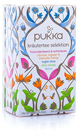 PUKKA Bio Kräutertee Selektion, 1er Pack (20 x 1,7 g Teebeutel) - BIO