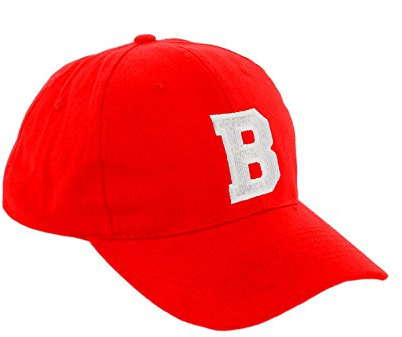 morefaz Unisex pojkar flickor mössa baseball cap röd hatt barn keps alfabet A-Z TM, b, One size