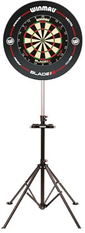 WINMAU Xtreme Dartscheibe-dartständer 2.0 - Tragbar, verstellbar und freistehend - Dartboard-Montagesystem im Stativdesign - Professionelles Dart-Zubehör - Kompatibel mit Allen Winmau-Dartscheiben