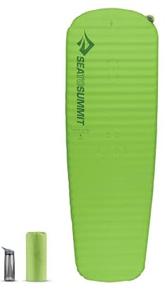 Sea to Summit - Comfort Light Self Inflating Isomatte Large - rutschfeste Schlafmatte - Delta Core-Technologie - Packsack & Pillow Lock-System - 2,5 Jahreszeiten - Wandern - Green - 880 g