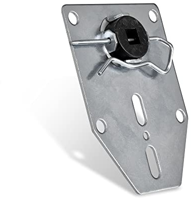 jarolift Motorlager SLLAU Universal-Abrolllager für 10 mm Vierkant, Kompatibel mit jarolift TD/SL sowie Chamberlain CRX Antrieben, Baustahl verzinkt