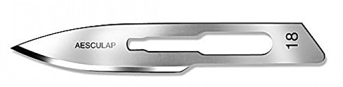 10x Klingen für Skalpell Halter 4, Aesculap Skalpellklingen Nr.4, Figur 18