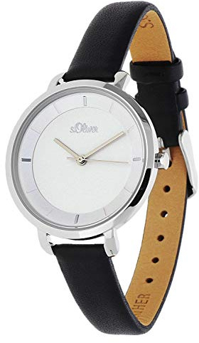 s.Oliver DamenArmbanduhr Analog Quarz Leder SO-3453-LQ