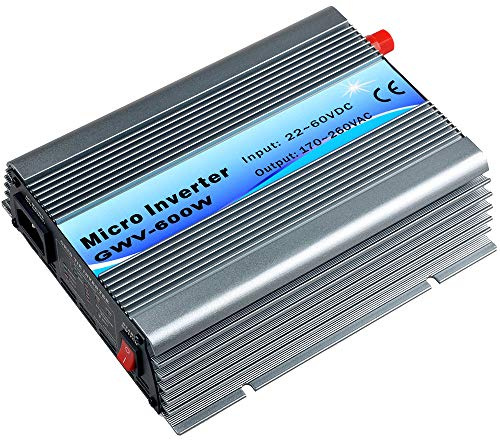 Y&H 600W Grid Tie Inverter Stackable MPPT Pure Sine Wave DC30-55V Input AC230V fit for 30V 36V Solar Panel/36V Battery