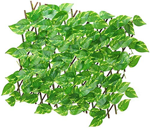 EIIDJFF Siepe Artificiale Ornamentale Pannelli di Recinzione a Traliccio per Recinzione da Giardino in Foglia di edera per Privacy Recinzione da Giardino Artificiale