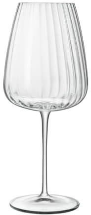Luigi Bormioli Optica Red Wine Glasses 4 Set x 700ml Large Wine Glasses, Crystal Glassware, Dishwasher Safe