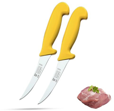 SMI- 2 Stück 5 Zoll Ausbeinmesser Solingen Metzgermesser Profi Fleischmesser Premium-Qualität Deutscher Stahl 1.4116 Solingen/GERMANY, Made in Solingen Germany