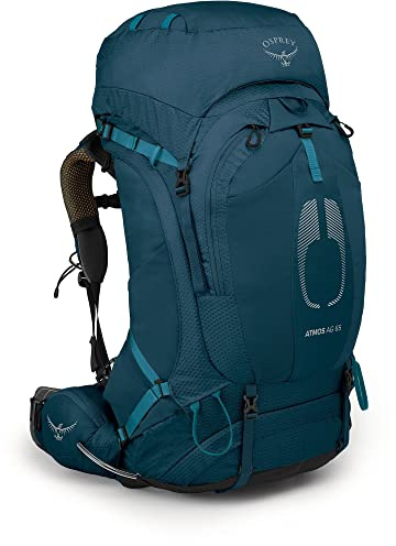 Osprey Atmos AG 65L Herren Wanderrucksack, Venturi Blau, Größen L/XL