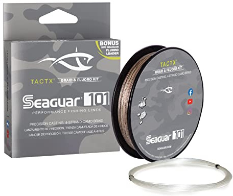 Seaguar Angelschnur TactX Geflochtene, Camo, 150 yards/10-Pounds