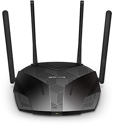 TP-Link Mercusys MR1800X Router WiFi 6 Dual-Band AX1800, 5 GHz ha 1201 Mbps, 2.4 GHz ha 574 Mbps, Porta Gigabit WAN/LAN, Rete Ospiti, WPS, Parental Control, QoS