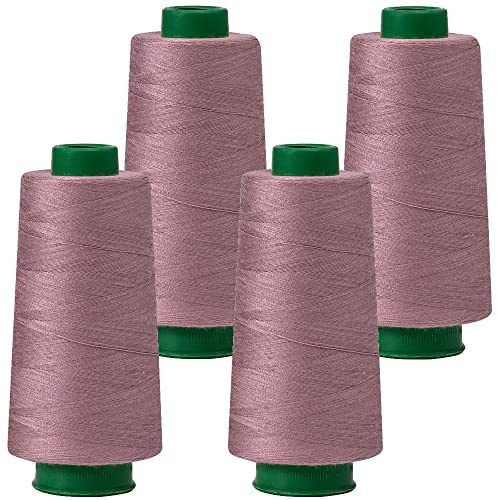 4 Konen Rollen Nähgarn Garn Overlockgarn 2700m 40S/2 100% Polyester - 40 mauve