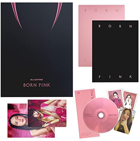 BORN PINK [PINK Ver.] + 2 Pin Badges + 4 Extra Photocards