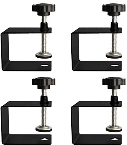 4 Pièce Support de Fixation en C, 50 mm Réglable Serre Joint Pince C, Acier Inoxydable C Clip de Fixation, pour Travail Bois Bricolage, Réparation Automobile