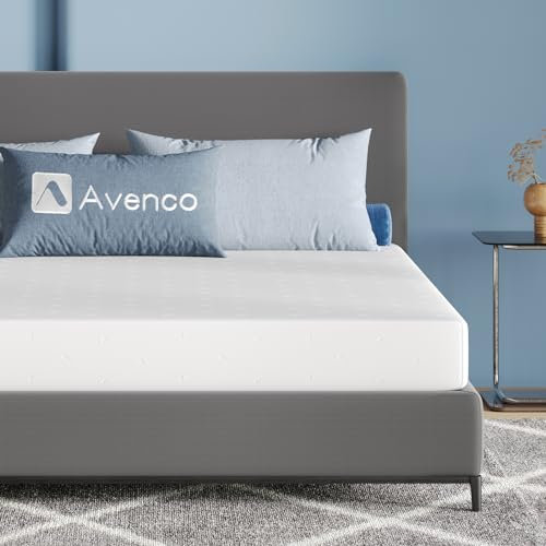 Avenco Matelas 140x190, 18CM, Matelas à Mémoire de Forme en Gel, Mousse en Matériau Bambou, Certifié Sûr et Fiable par CertiPUR-US et Oeko-TEX, Sommeil Frais, Evacuation de L'humidité, Lavable