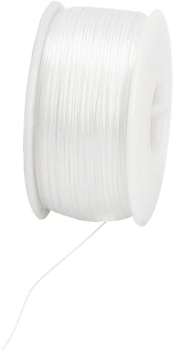 PH PandaHall 0,1 mm Vit Pärlor Tråd 45 m Nylontråd Pärltråd Pärlor Sytråd Smycken Armband Halsband Tillverkning