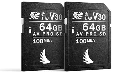 Angelbird AV Pro - Tarjeta SD MK2 de 64 GB UHS-I V30 U3 Clase 10 para Fujifilm 2 Unidades