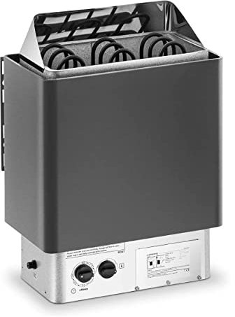 CASEGO Fornello per Sauna Controllo Interno Strumento di Riscaldamento del Forno per Sauna in Acciaio Inossidabile per Sauna da 30 a 110 °C Termostato (8KW)
