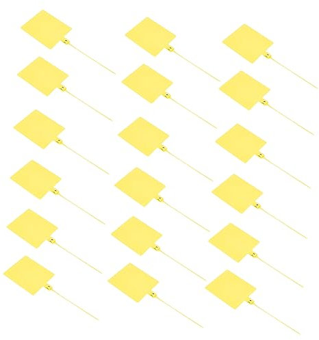 JEWEDECO 100piezas Sello Exprés Amarillo Para Cables Etiquetas Para Cables De Plástico Bridas Para Para Envíos y Organización De