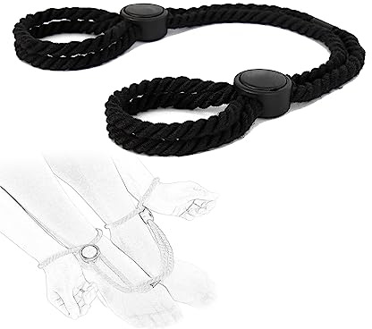 ZYHNYTAO Bondage Ropes Sex Bondage Set Cuerda con Esposas Tobillos Puños Bondage Cuerdas Restricciones Mano Pie SM Muñeca Esposas Esposas Eróticas Bondage Set Juguetes Sexuales