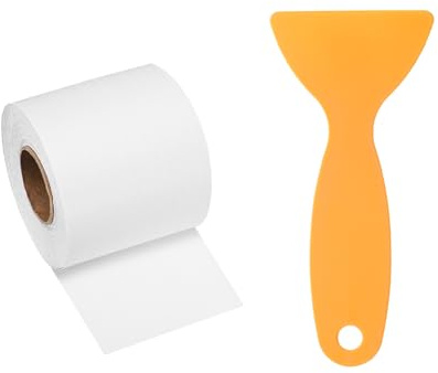 QUARKZMAN Cinta De Reparación De Veta De Madera 2 Pulgadas Madera Blanca | 33 Pies, Cinta Adhesiva De Reparación Simulada De Madera, Con Raspador De Plástico, Para Mesas Puertas